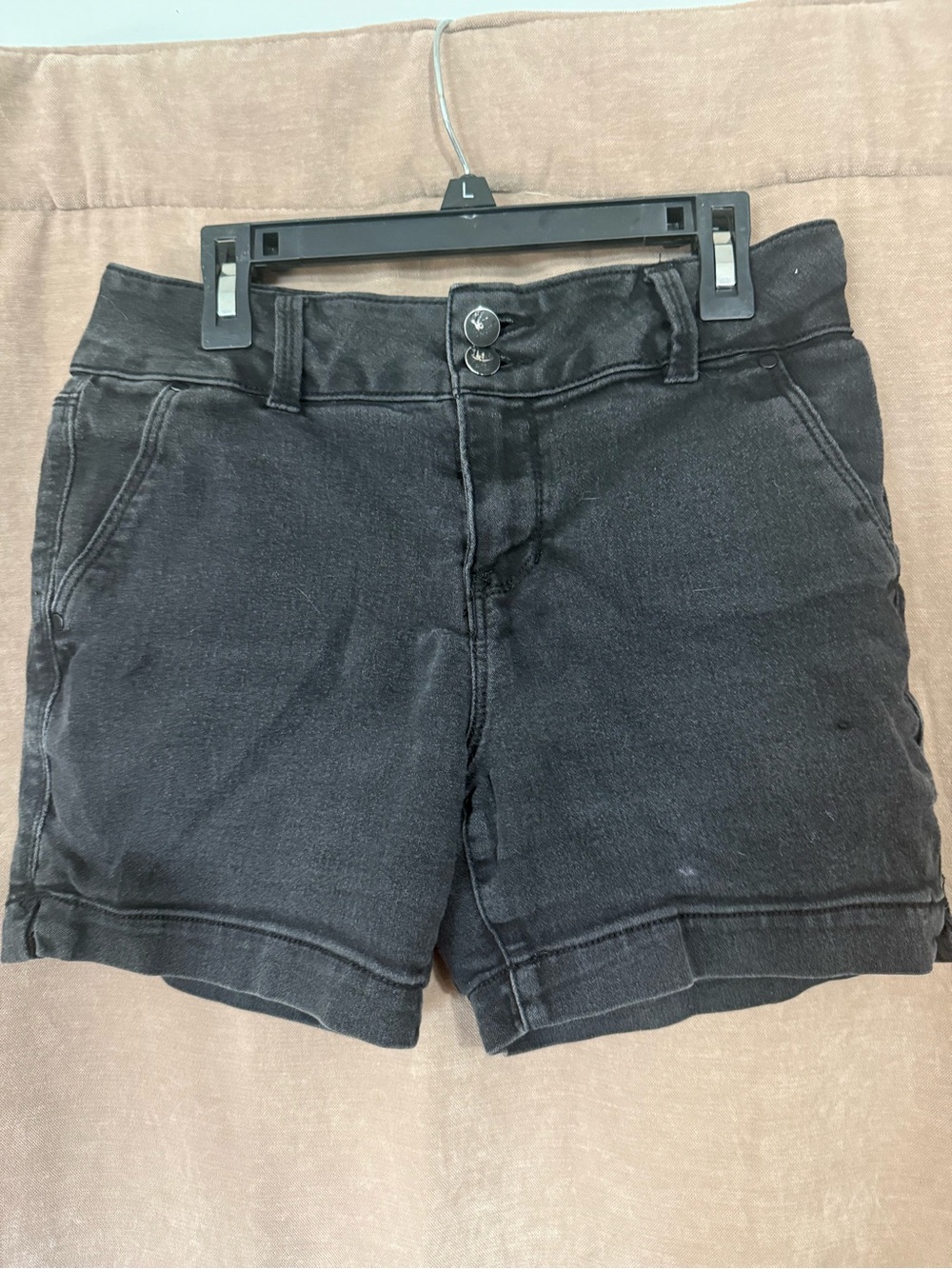 d. jeans Black High-Rise Denim Shorts